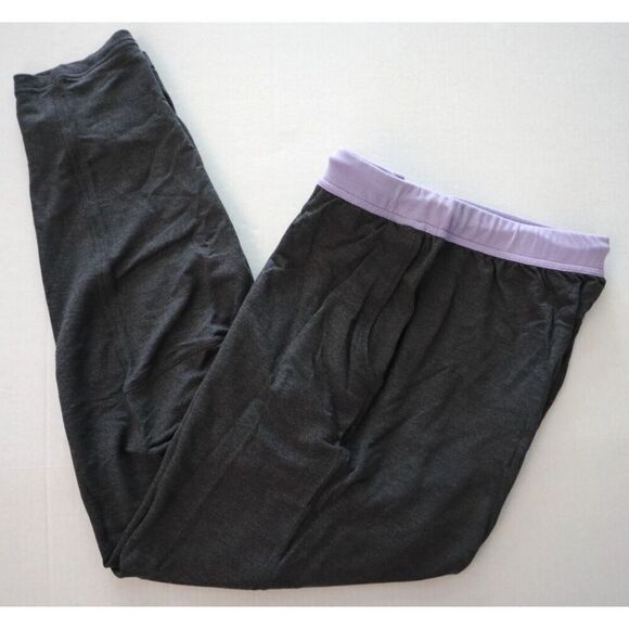 Jambys Women's Sz Medium Gray/Lavender Long Lounge Pajama Pants w Pockets - Picture 11 of 12